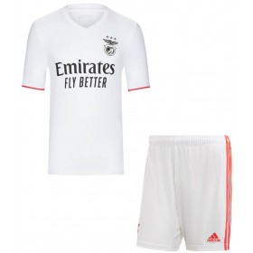 S.L. Benfica Fodboldtrøjer Børn Udebanesæt 2021/22 Kort ærmer